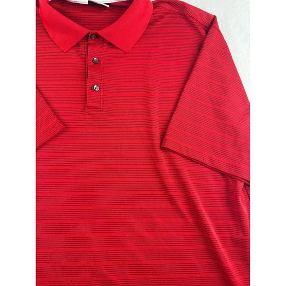 Nike Golf Dri-FIT Polo Short Sleeve Shirt‎ Striped Athletic Training XL - Picture 2 of 9